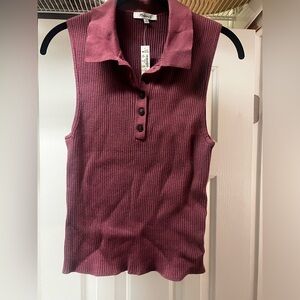 Madewell sweater polo tank